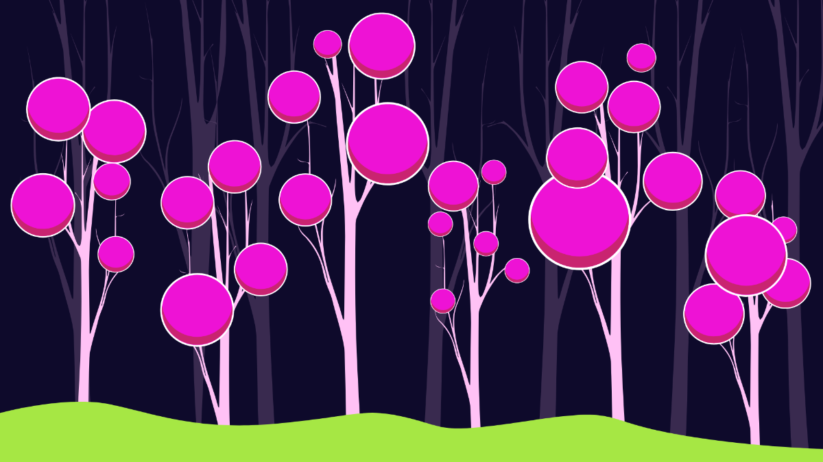 Free Neon Forest Background Template
