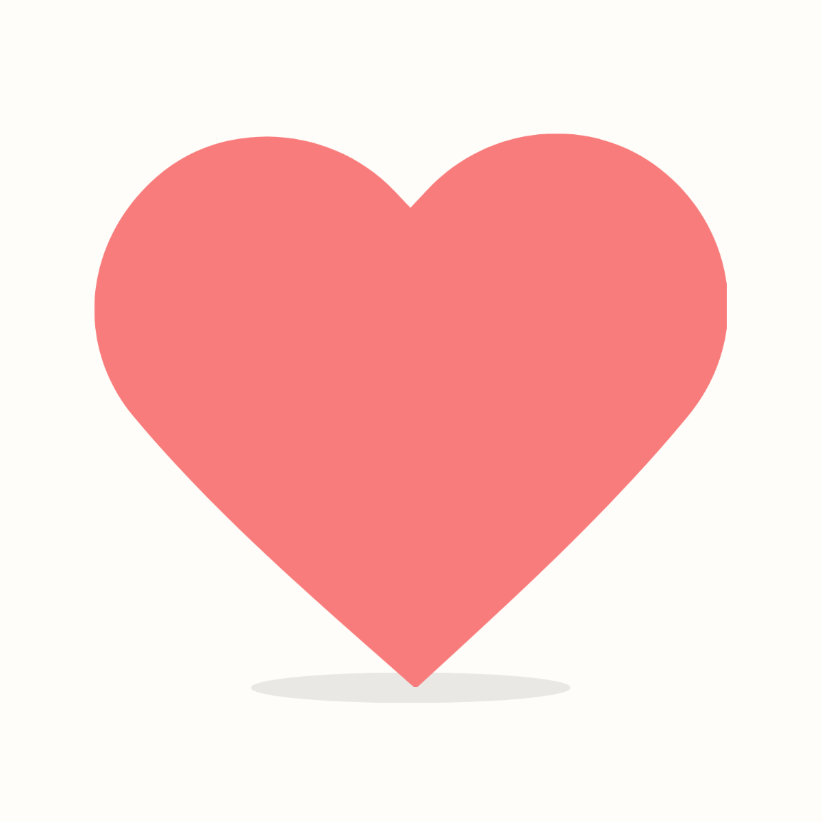 Heart Vector Image Template