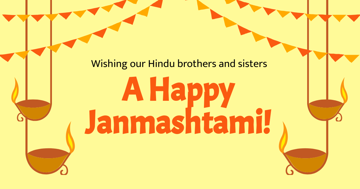 Happy Janmashtami Facebook Post