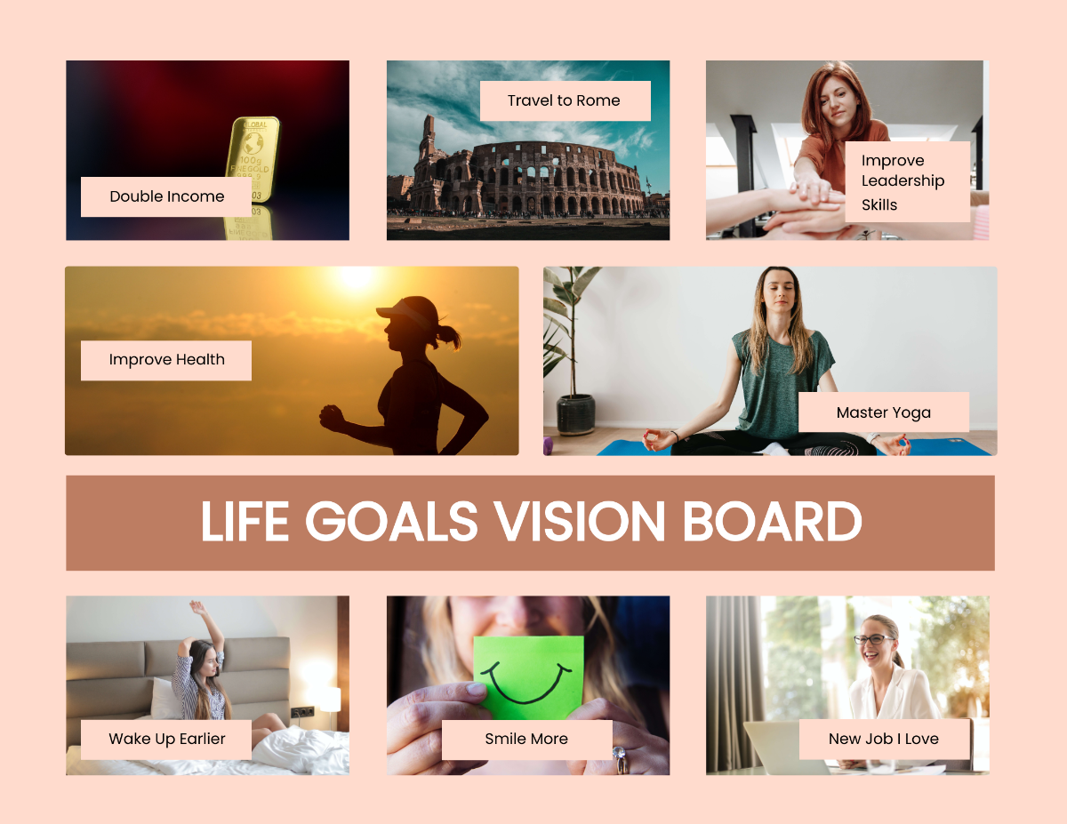 FREE Vision Board - Edit Online & Download | Template.net