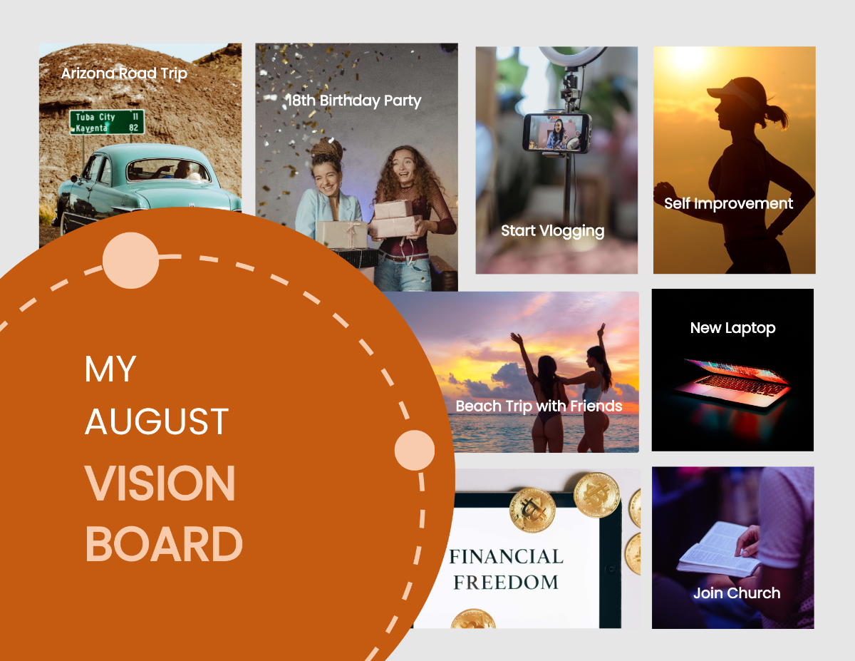Monthly Vision Board Template