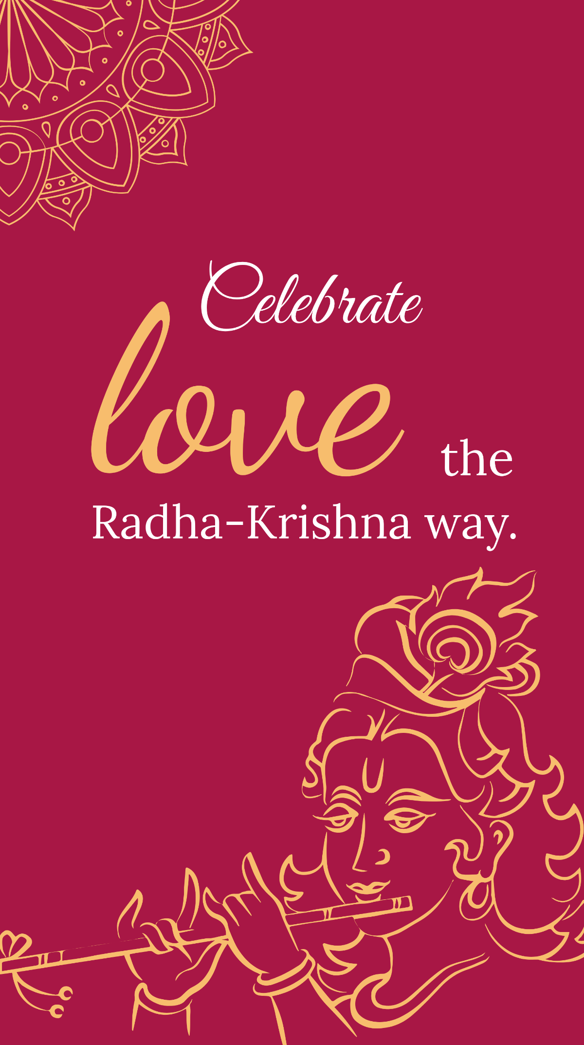 Free Janmashtami Quote Instagram Story Template