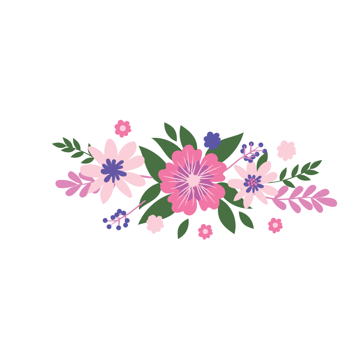 Free Floral Invitation Vector Template