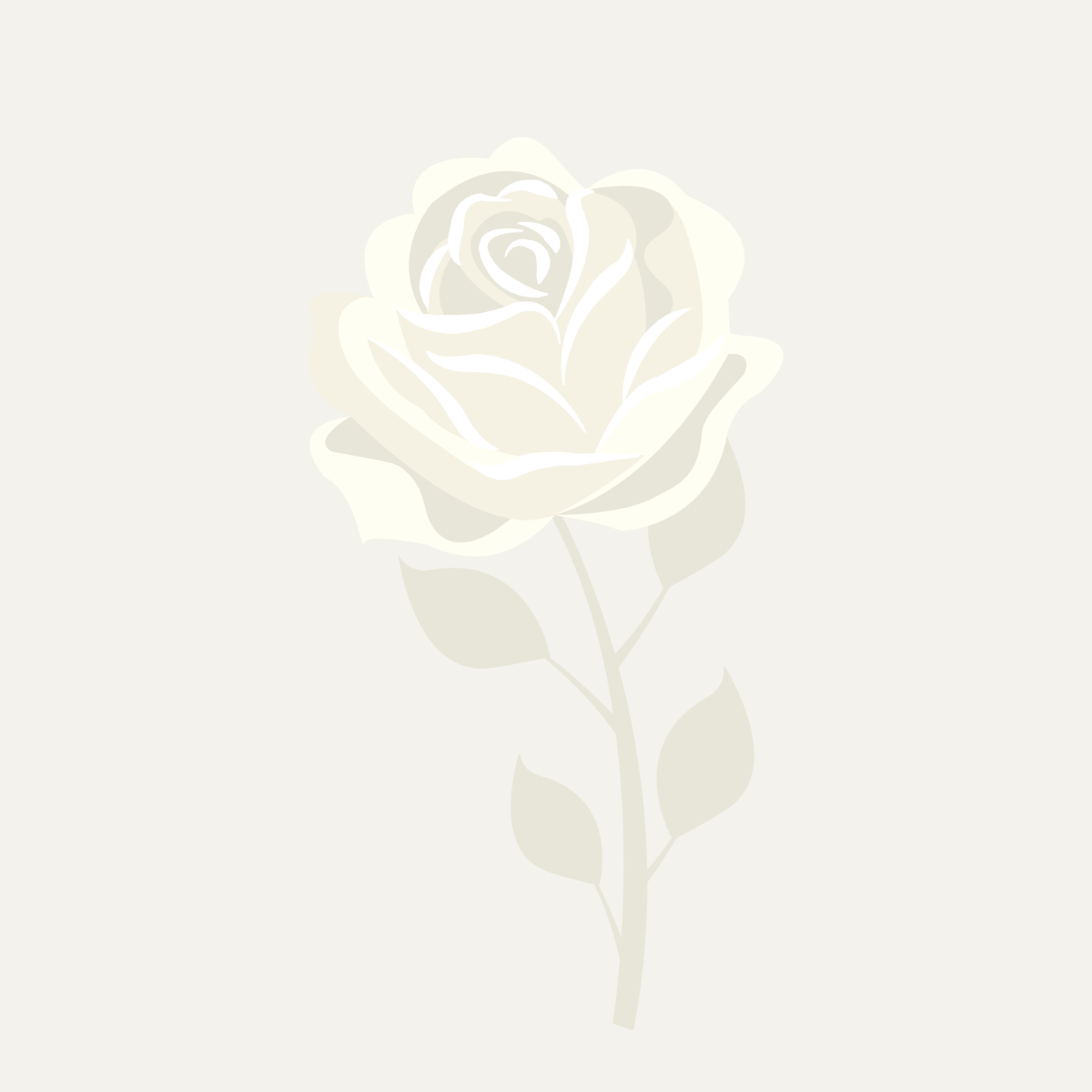 Free White Floral Vector Template