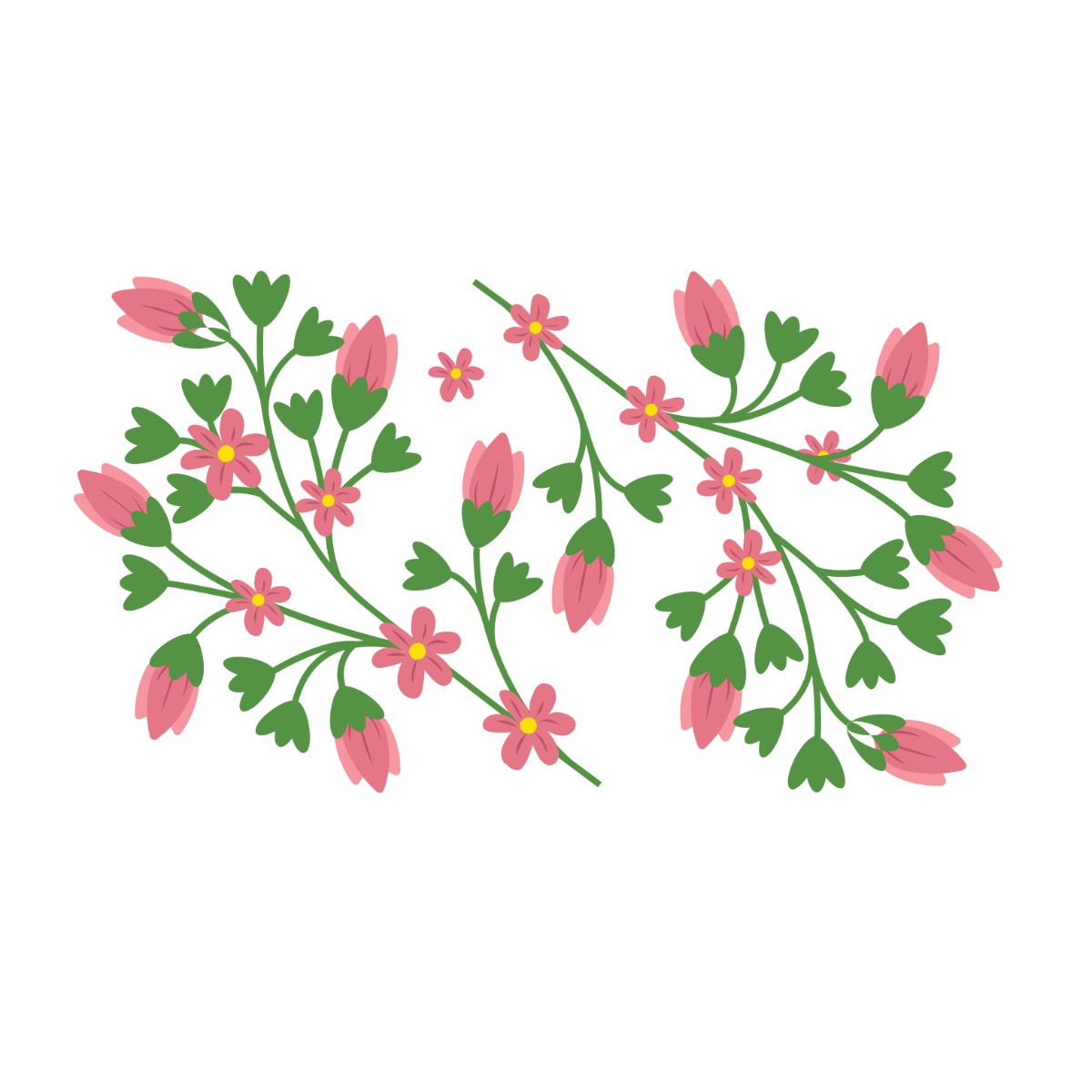 Free Seamless Floral Vector Template