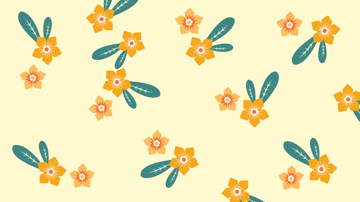 Tropical Floral Background Template