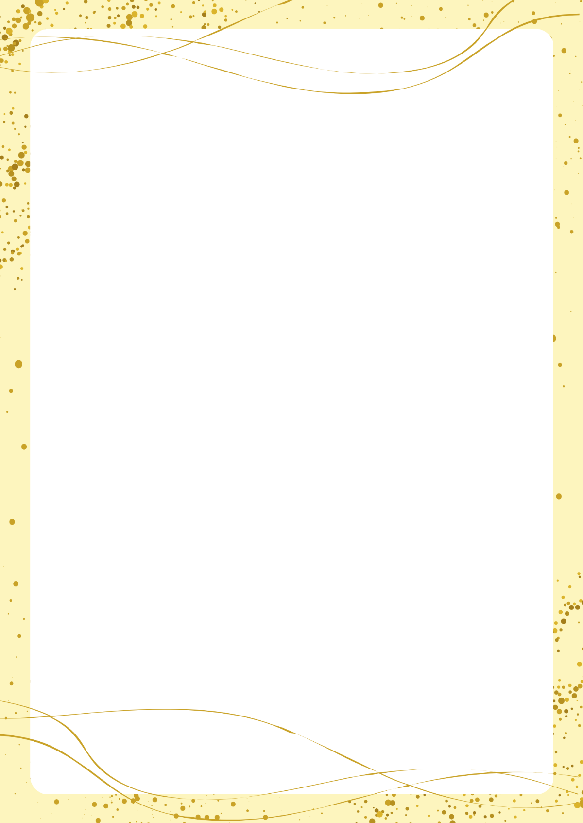 Gold Page Border Template
