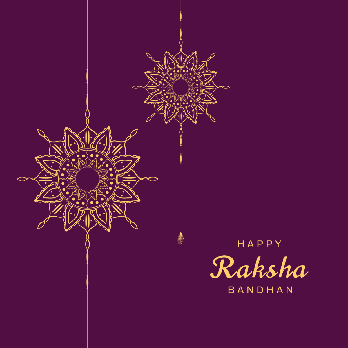 Happy Raksha Bandhan Clipart Template