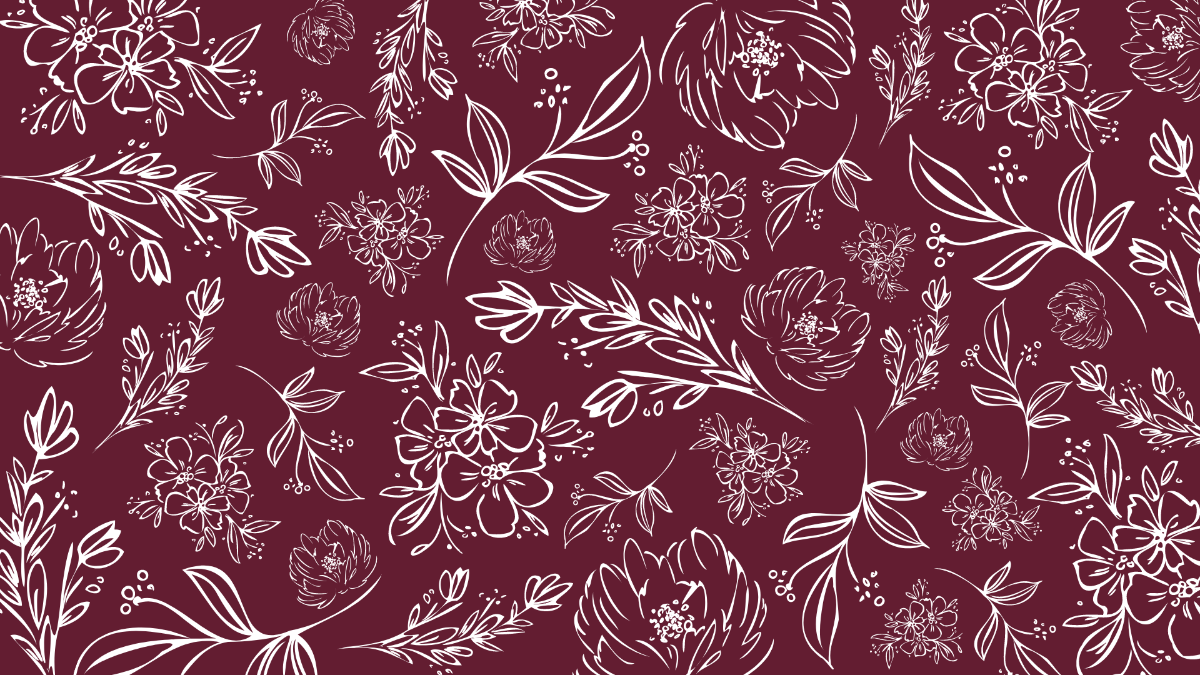 Maroon Floral Background Template