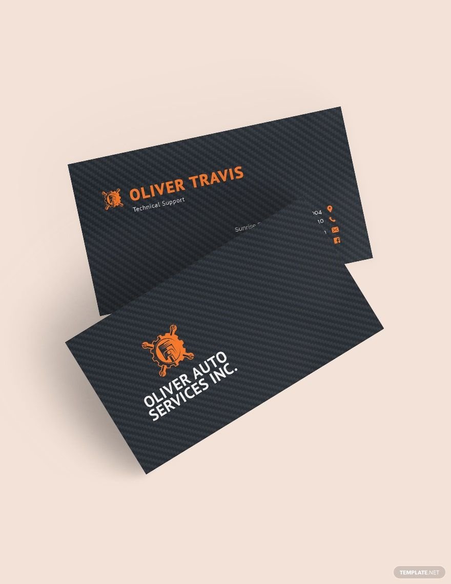 Carbon Business Card Template