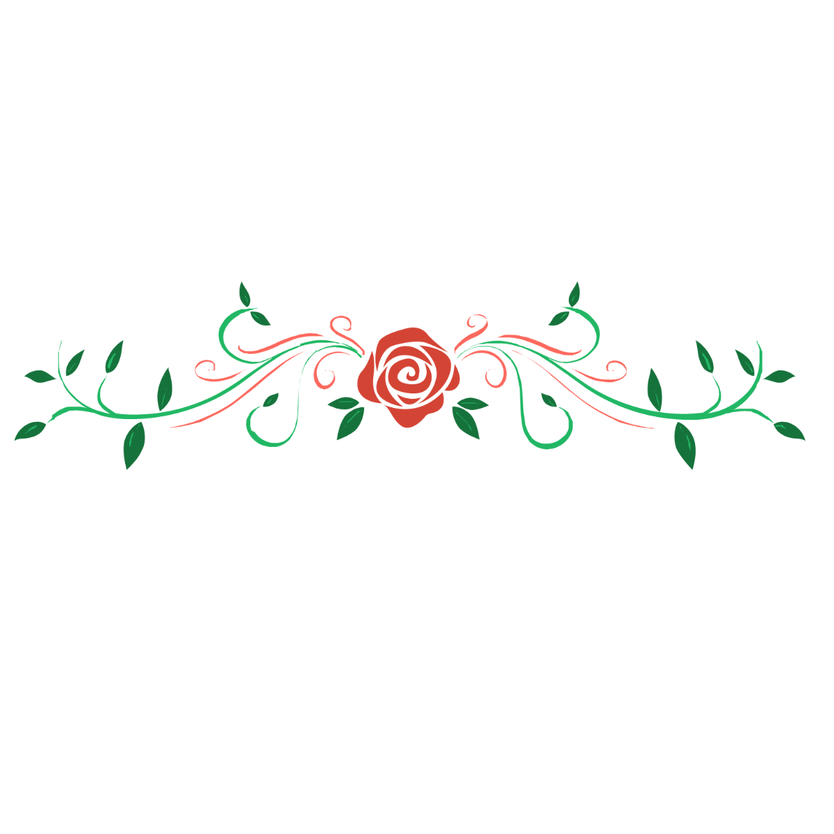 Floral Embellishments Vector Template