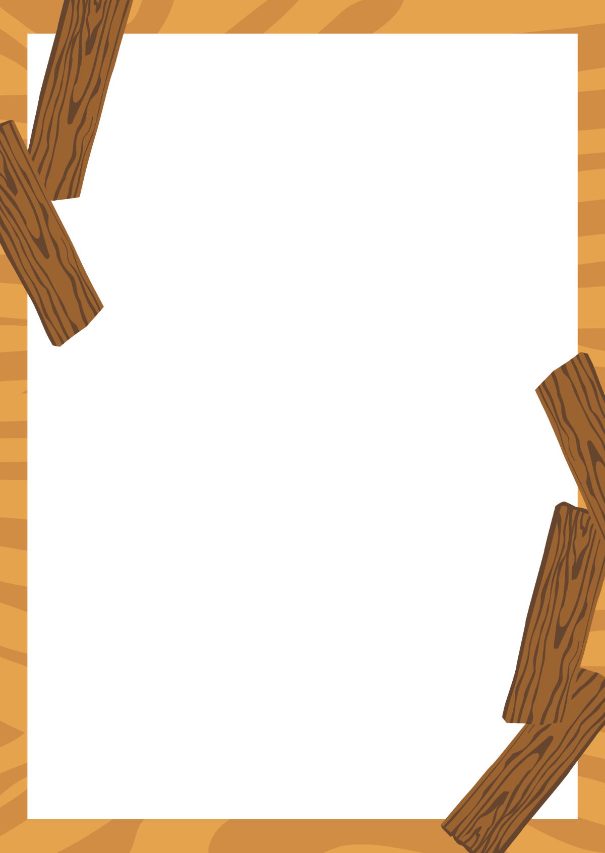 Wood Page Border Template