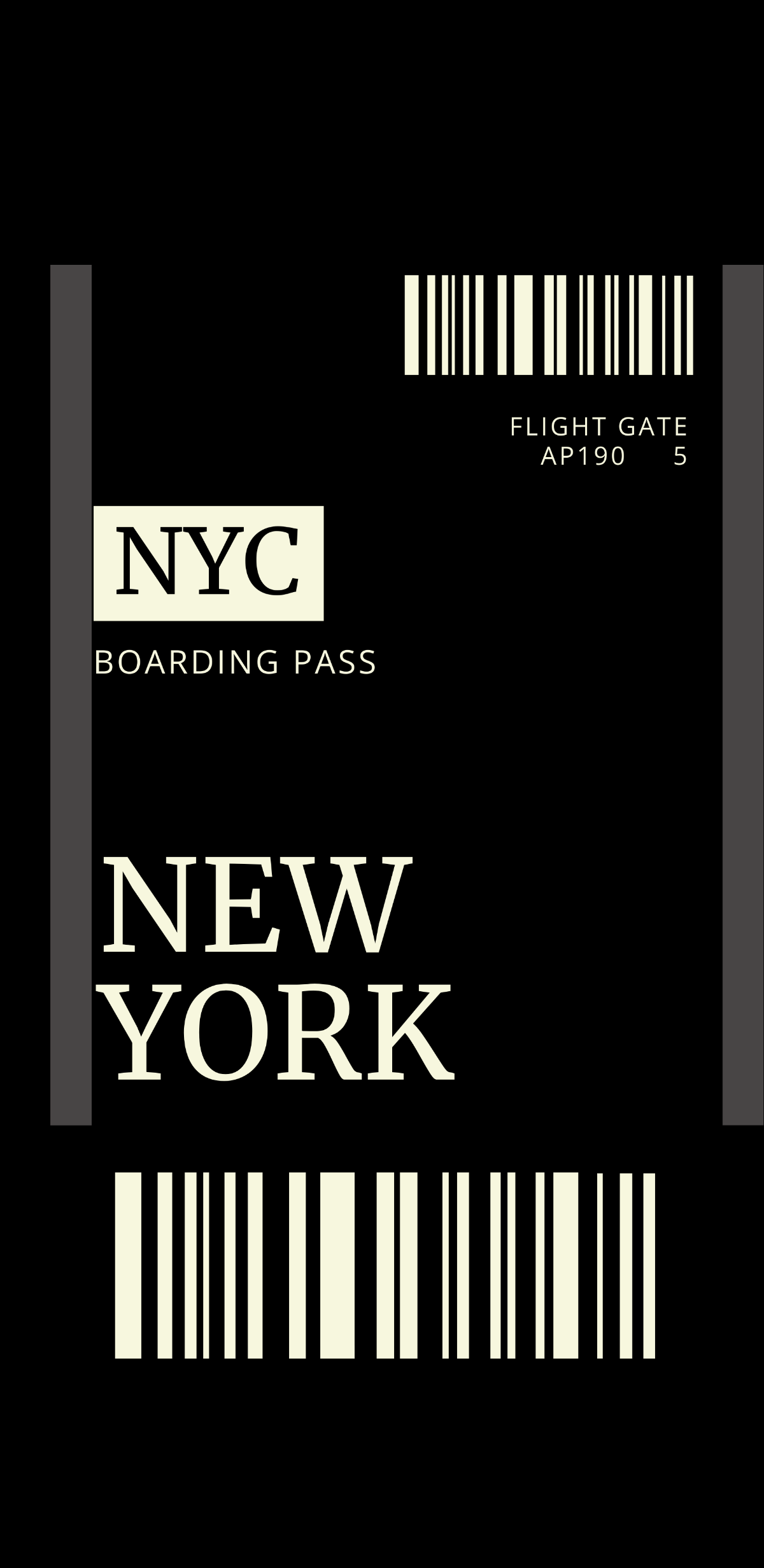 Free Boarding Pass Phone Case Template