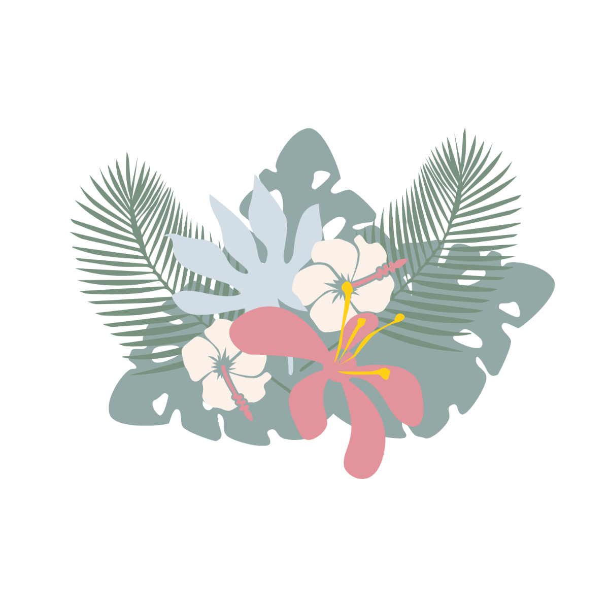 Tropical Floral Vector