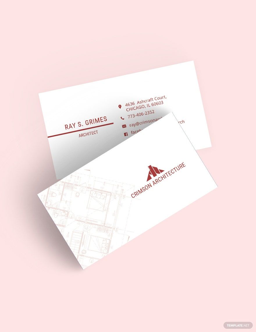 Corporate Architecture Business Card Template