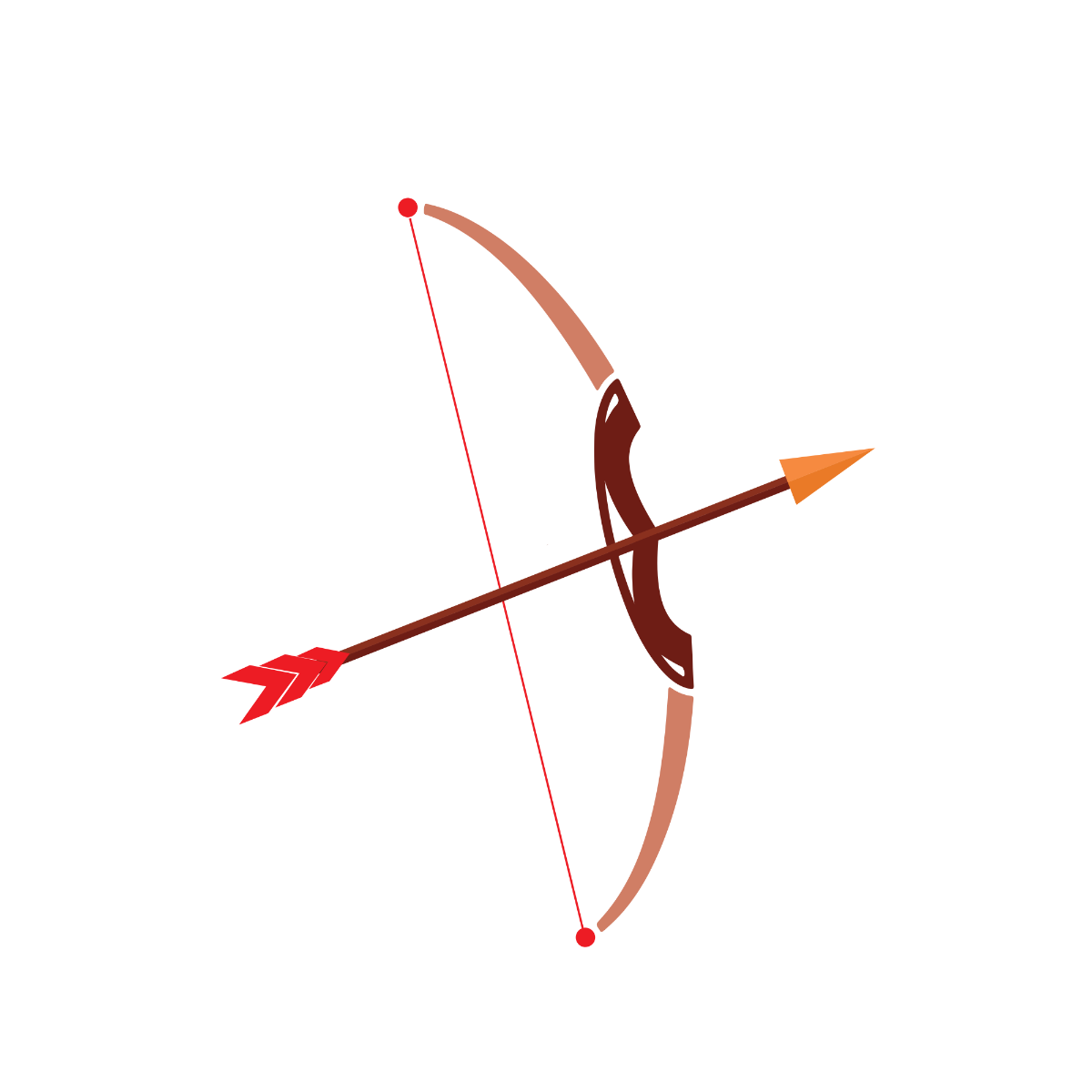 Free Tribal Bow And Arrow Vector Template