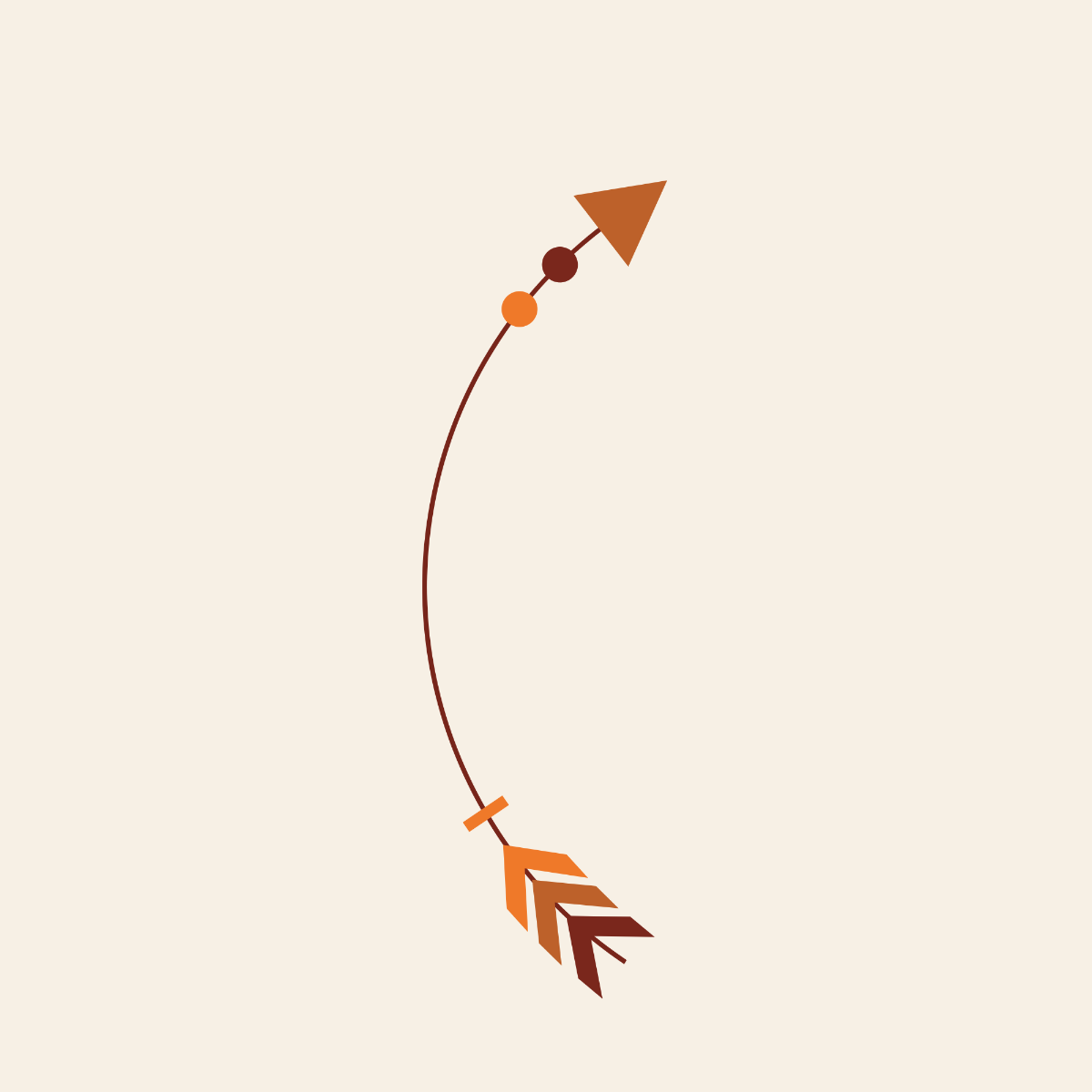 Free Curved Tribal Arrow Vector Template