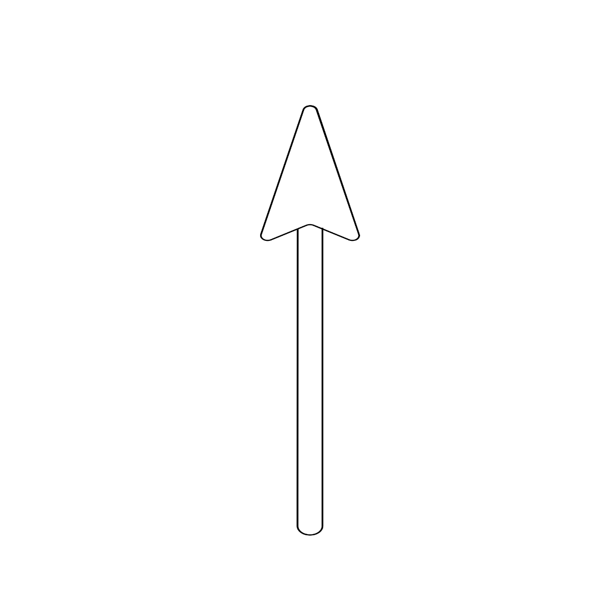 Simple Black Arrow Vector Template