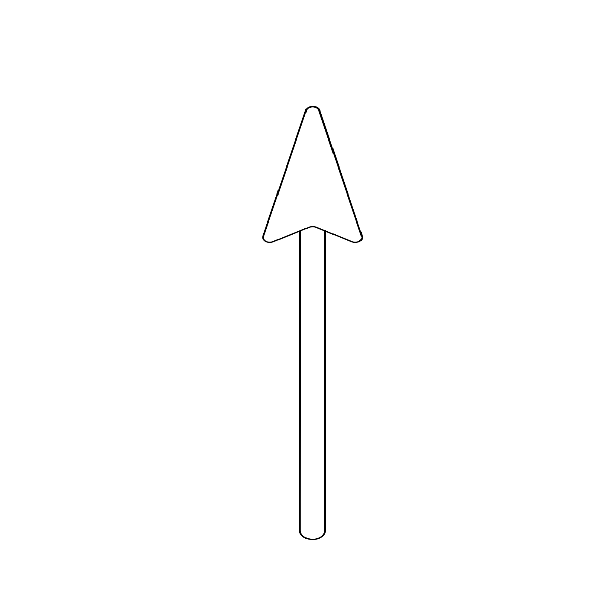 Simple Black Arrow Vector