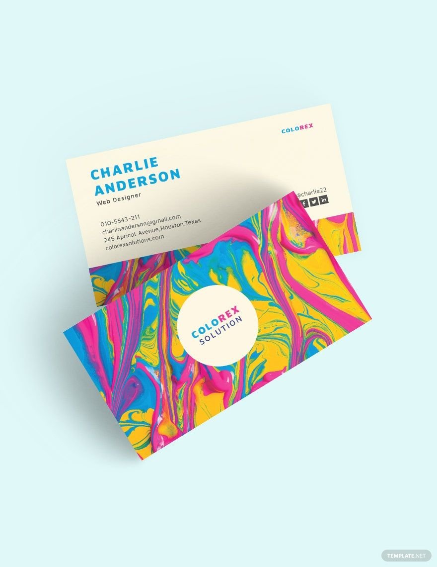 Creative Multicolor Business Card Template