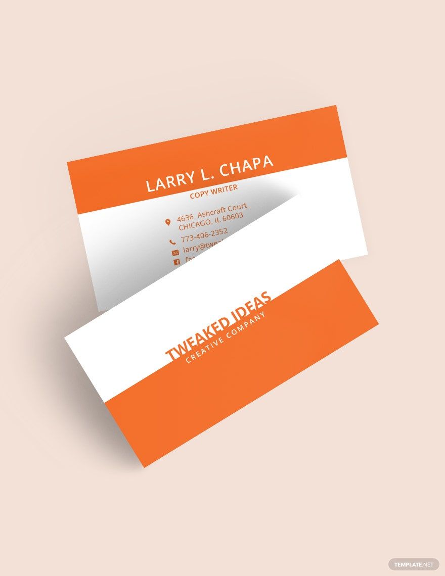 Free Blank Business Card Template