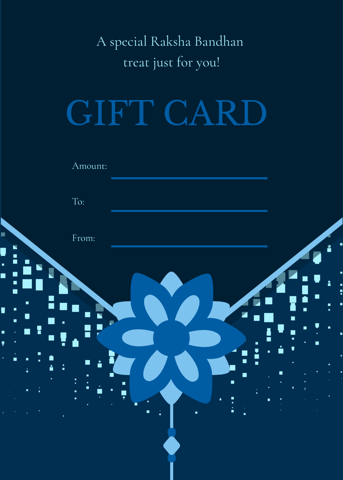 Free Raksha Bandhan Gift Card Template