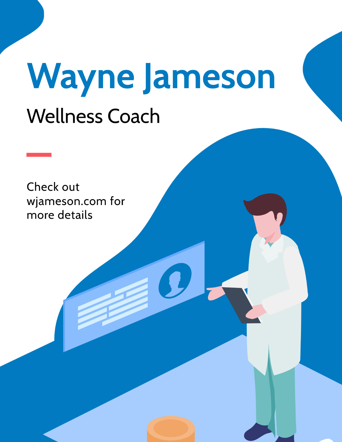 Health And Wellness Coach Flyer Template