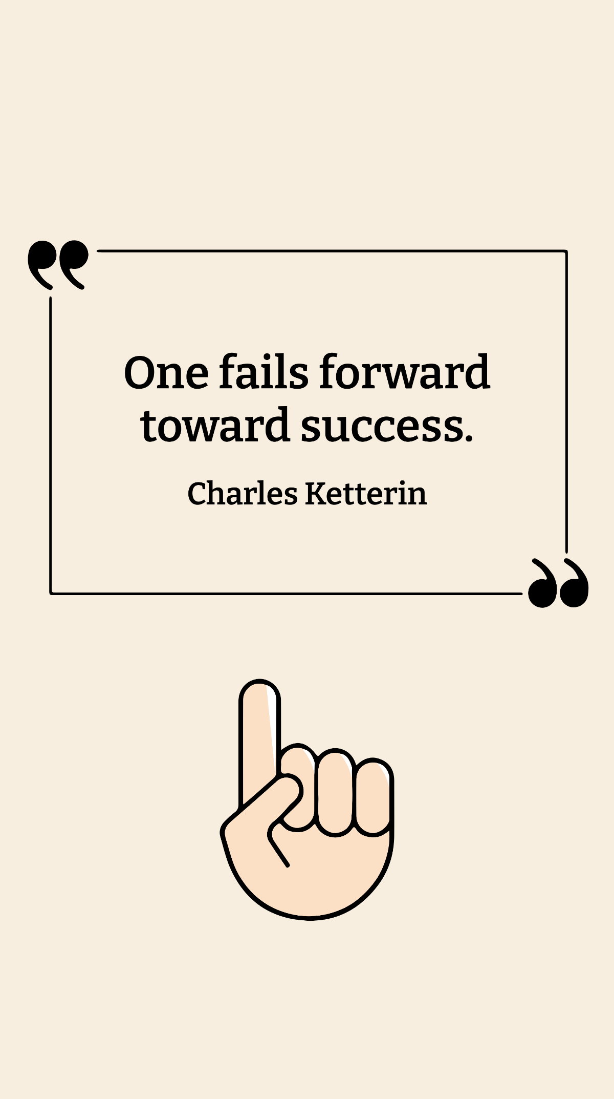 Free Charles Ketterin - One fails forward toward success. Template