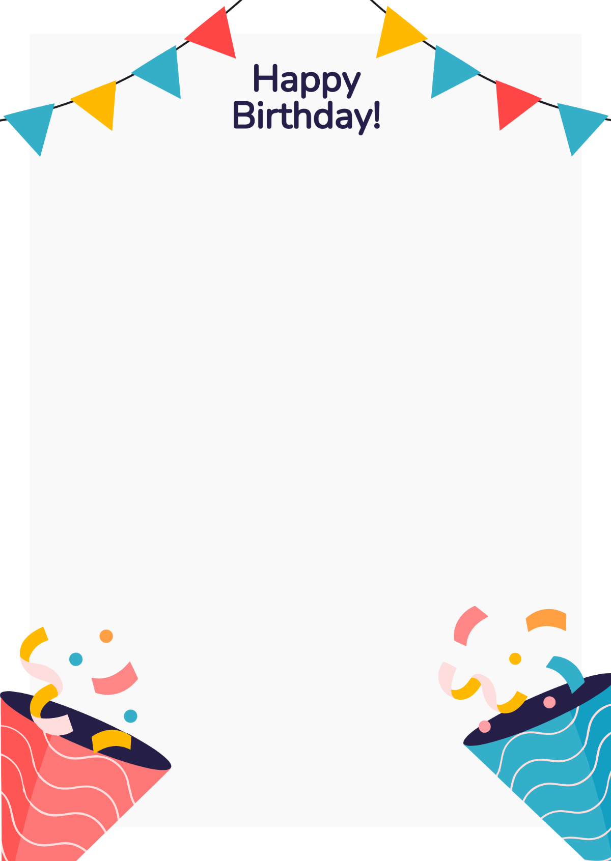 Birthday Page Border Template