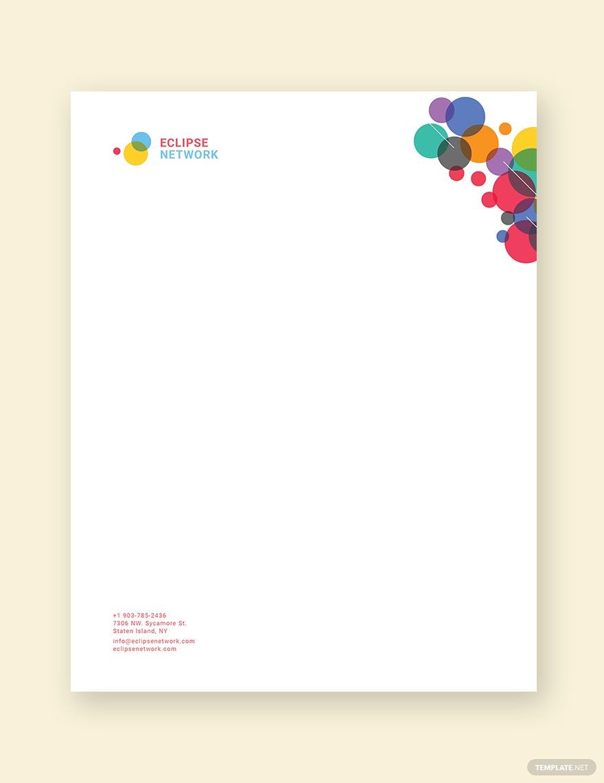 Creative Business Letterhead Template in Word, Illustrator, PSD, Apple Pages, Publisher, InDesign