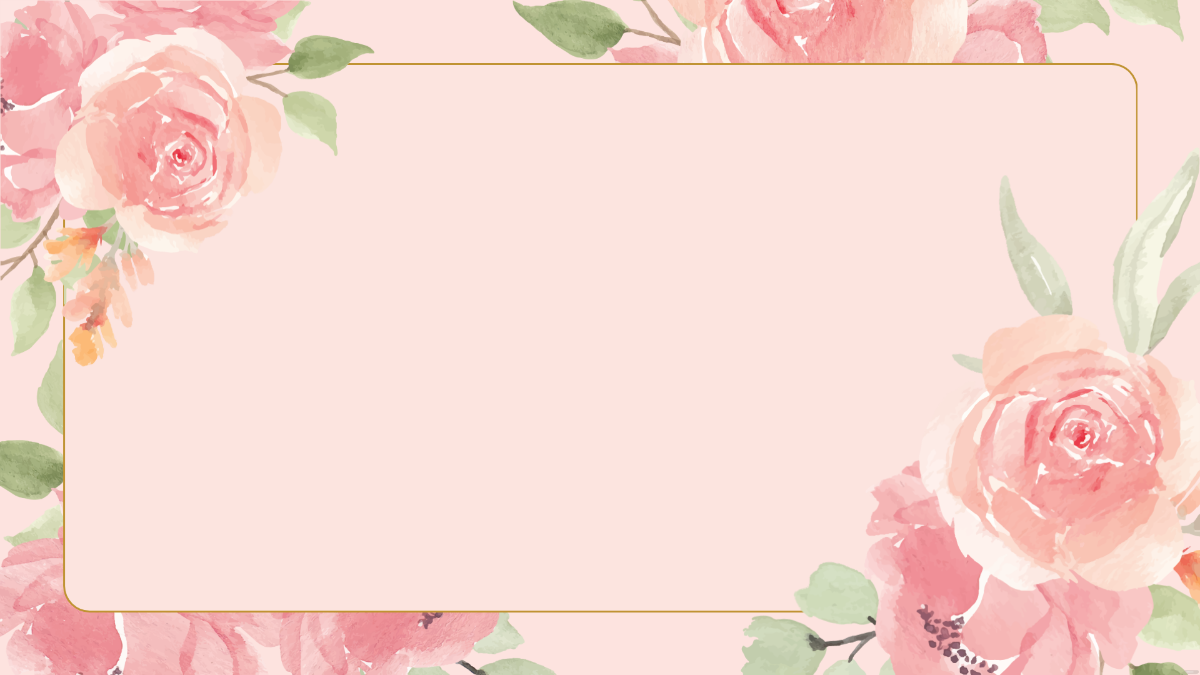Pink Floral Invitation Background Template