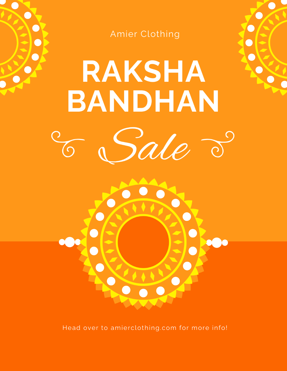 Raksha Bandhan Sale Flyer