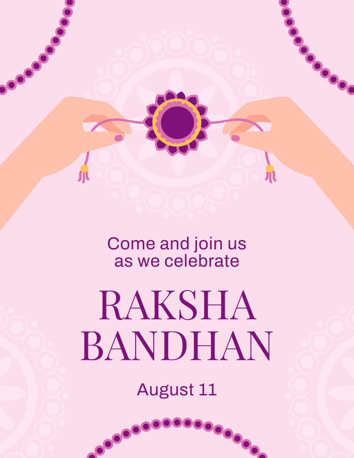 Creative Raksha Bandhan Flyer Template