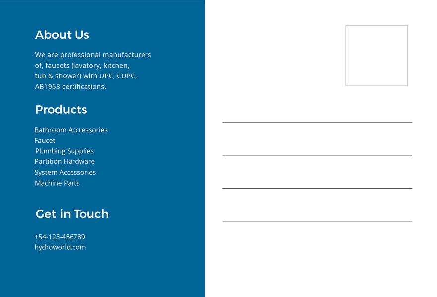 Free Business Marketing Postcard Template Printable