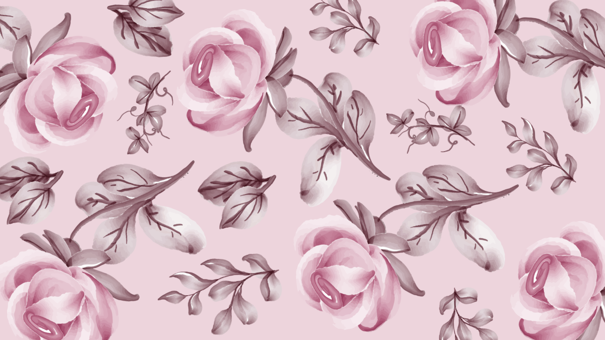 Wedding Floral Background Template