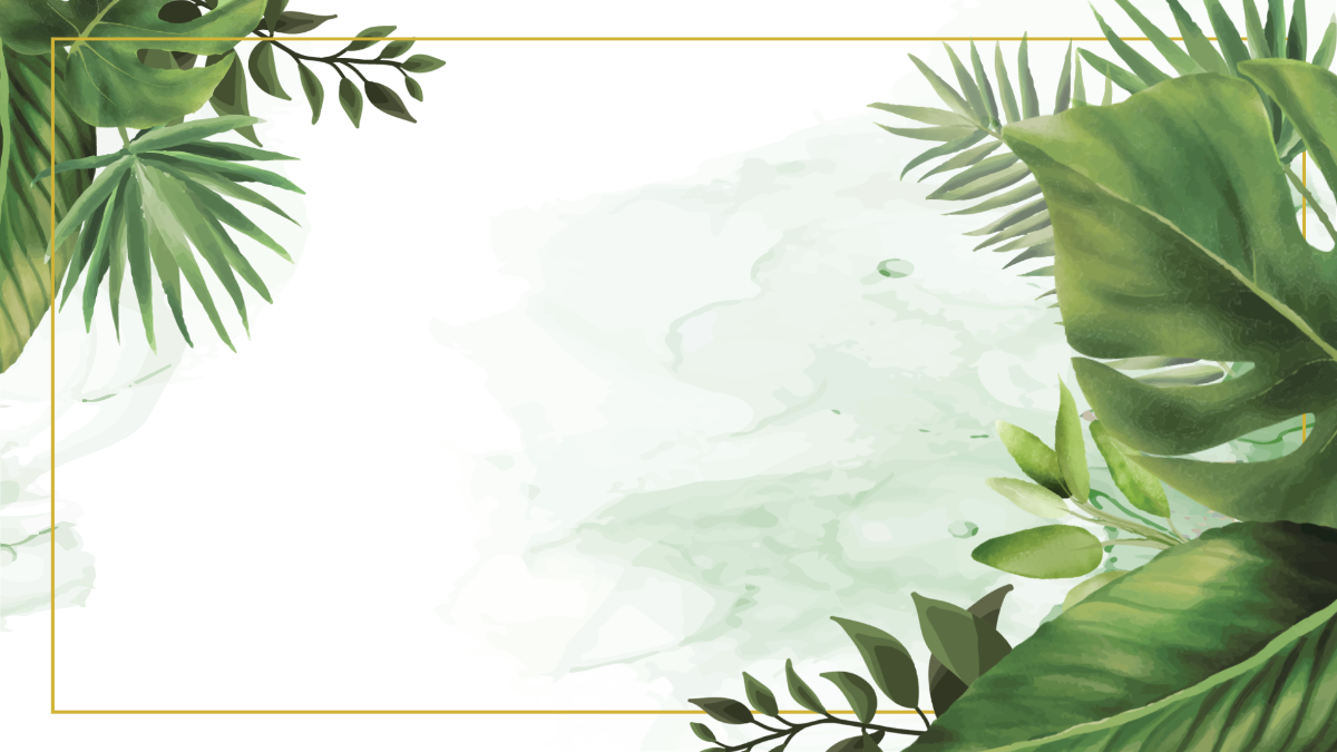 Floral Green Wedding Background Template