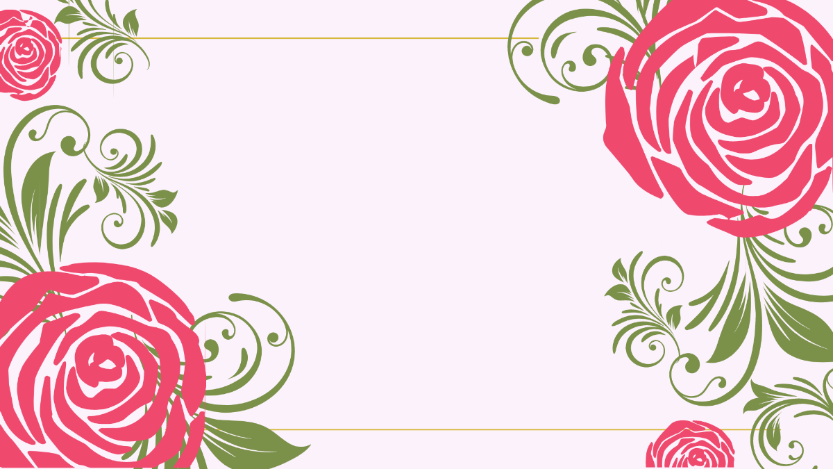 Floral Swirls Invitation Background Template