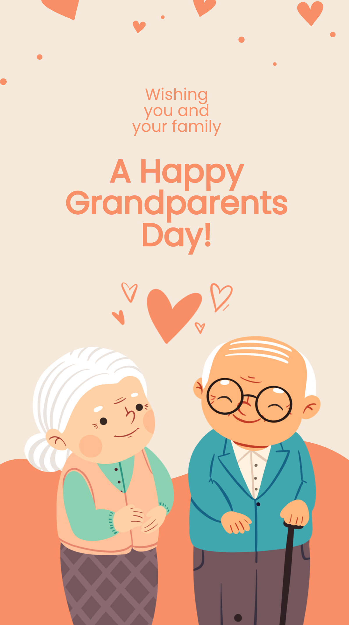 Happy Grandparents Day Instagram Story Template