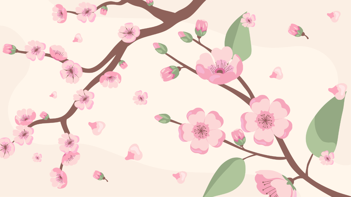 Spring Floral Background Template