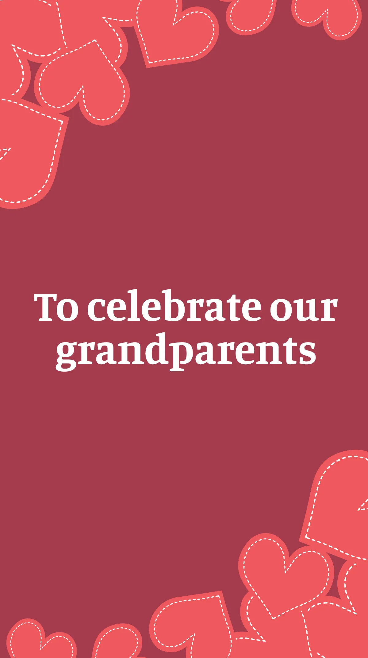 Free Grandparents Day Invitation Instagram Story Template to Edit Online