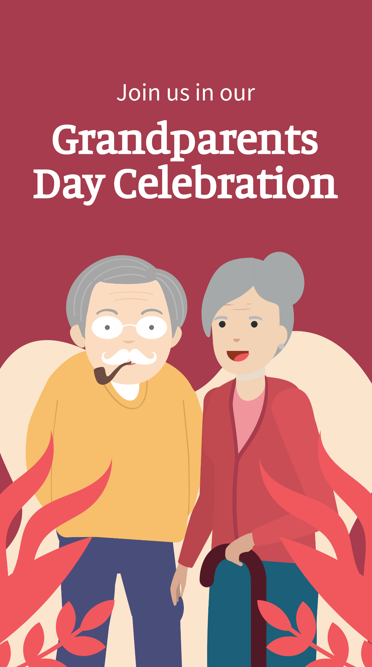 Free Grandparents Day Invitation Whatsapp Post Template