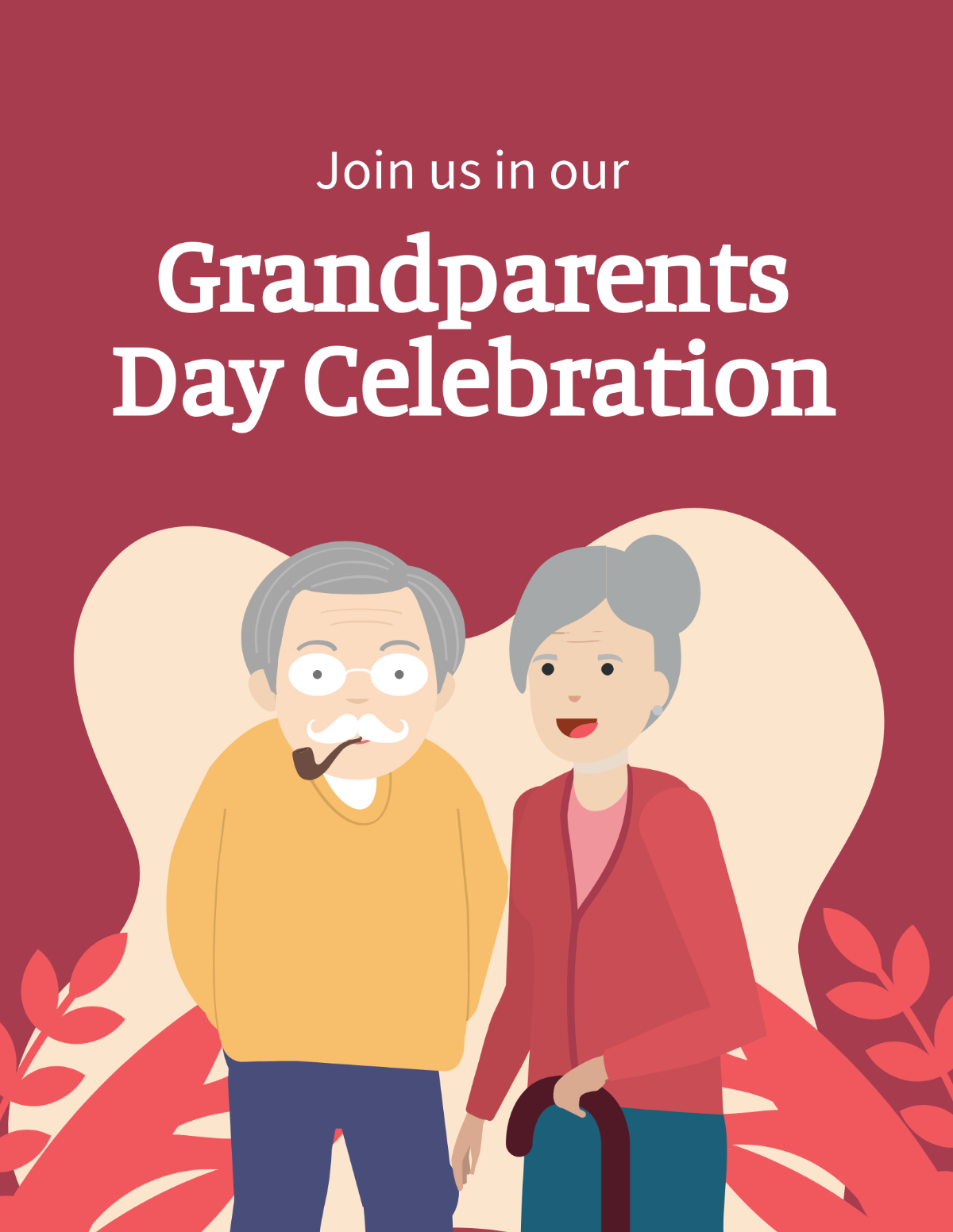 Free Grandparents Day Invitation Flyer Template