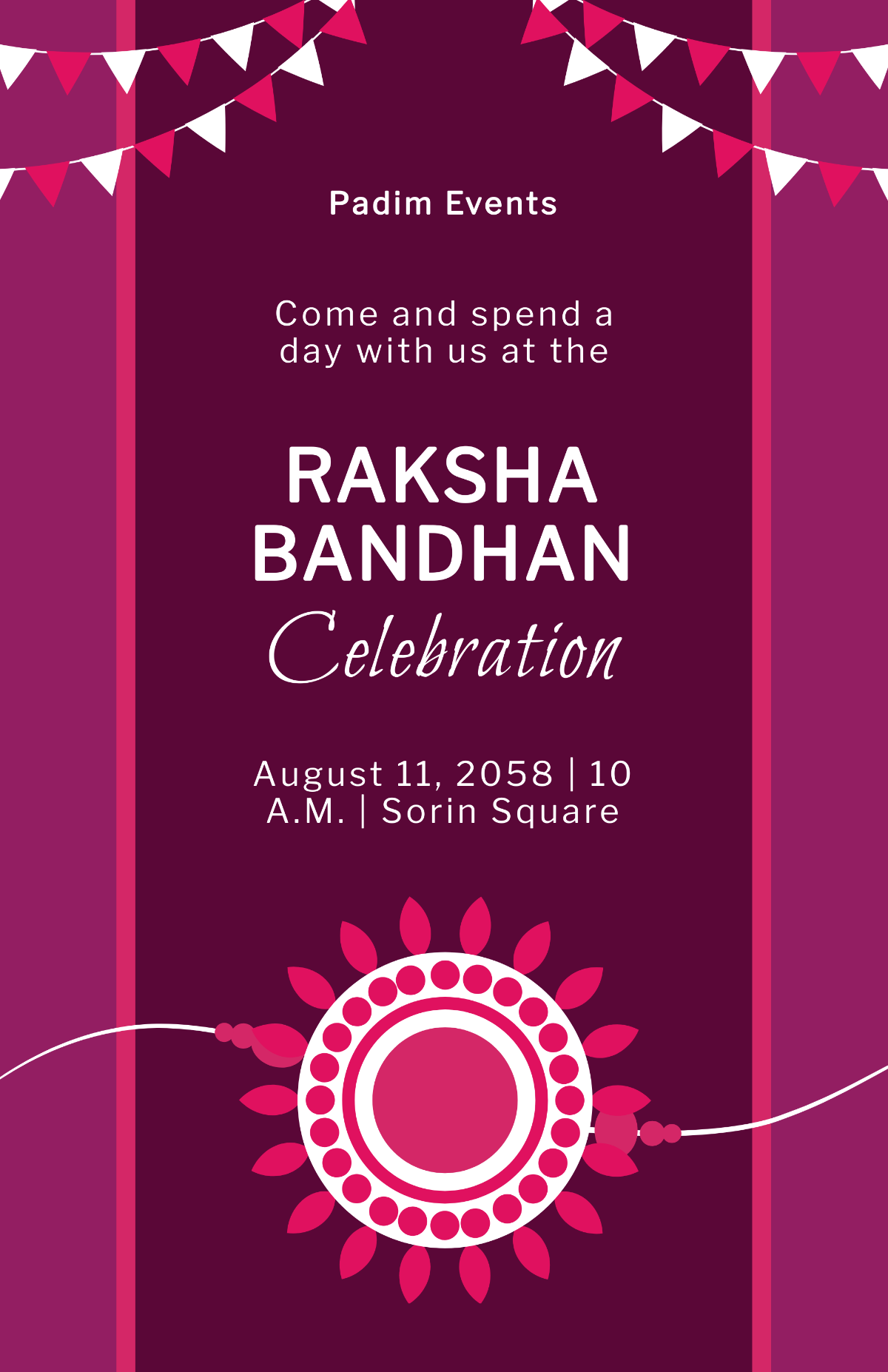 Raksha Bandhan Celebration Poster Template