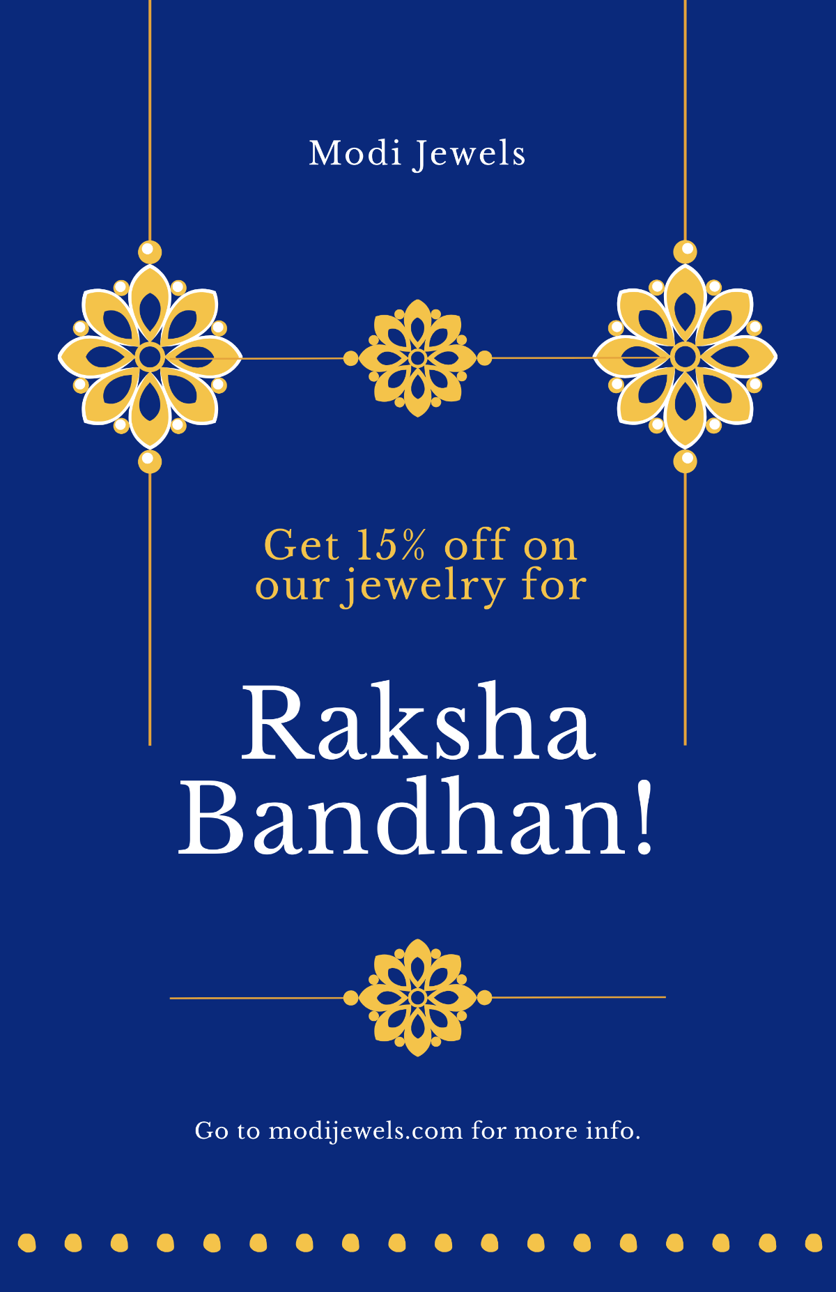 Raksha Bandhan Advertising Poster Template - Edit Online & Download