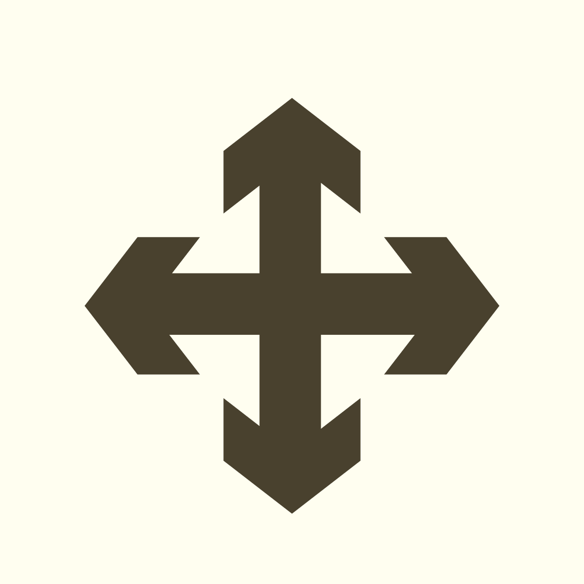 Arrow Cross Vector