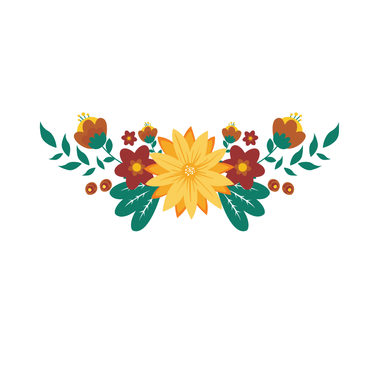 Free Vintage Floral Ornament Vector Template