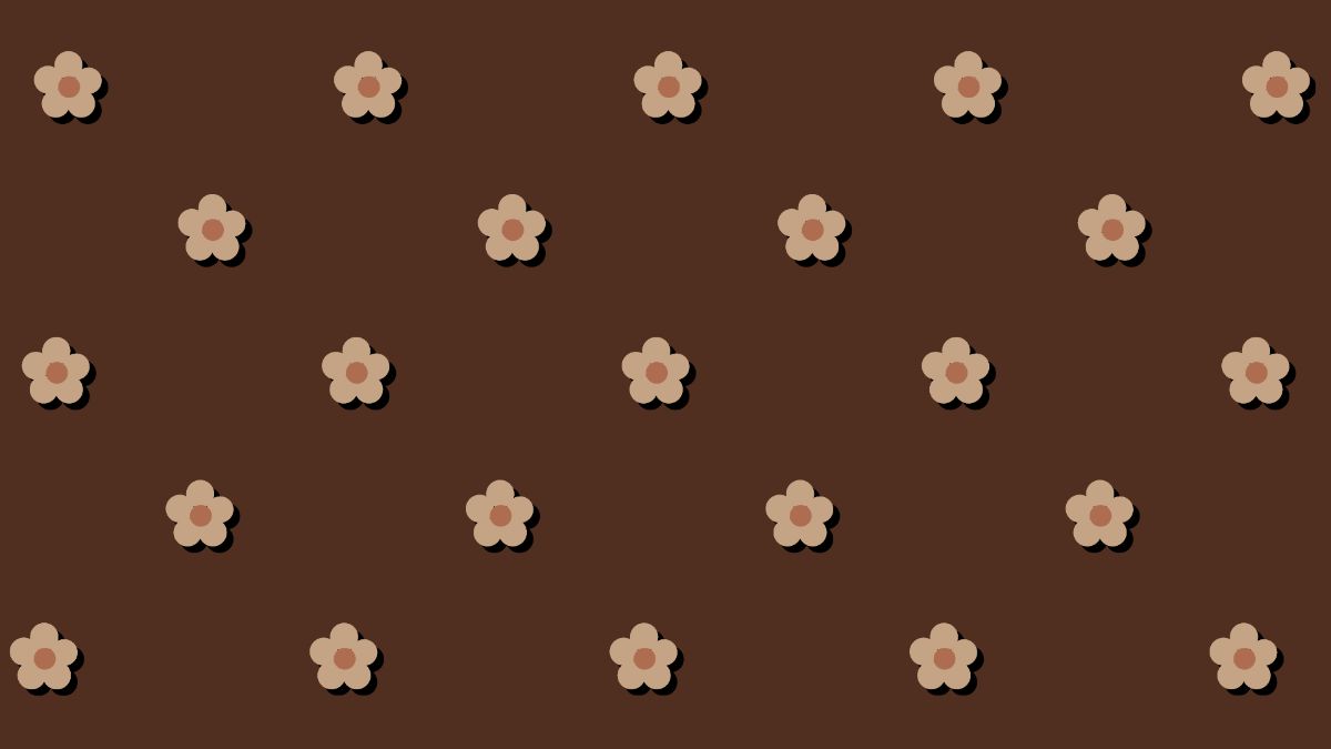 Brown Flower Background Template