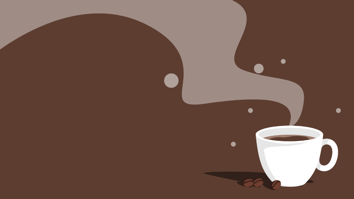 Free Coffee Brown Background Template