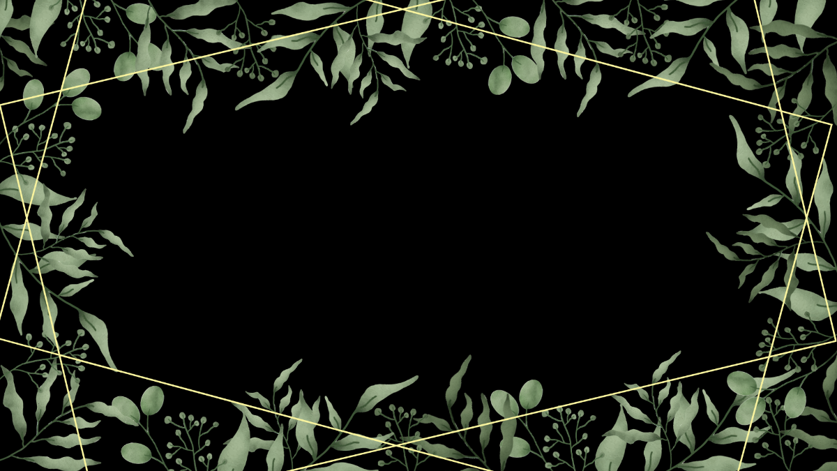Sage Green Floral Background Template