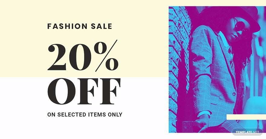 Fashion Clearance Sale Facebook Post Template
